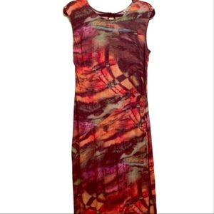 Linea Domani Boho Colorful Dress Large